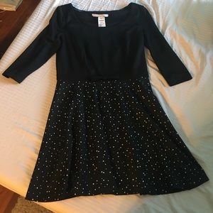 NWT Lauren Conrad Black dress with stars